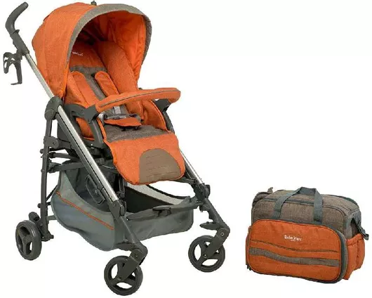 Κλασικό Καρότσι Μωρού Bebe Stars Gabi από Νεογέννητο Καφέ