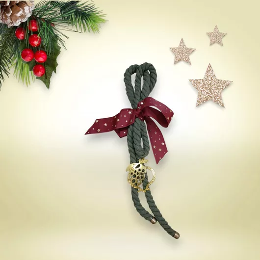 Κρεμαστό Γούρι Ρόδι 2025 Indosso Χειροποίητο Πράσινο