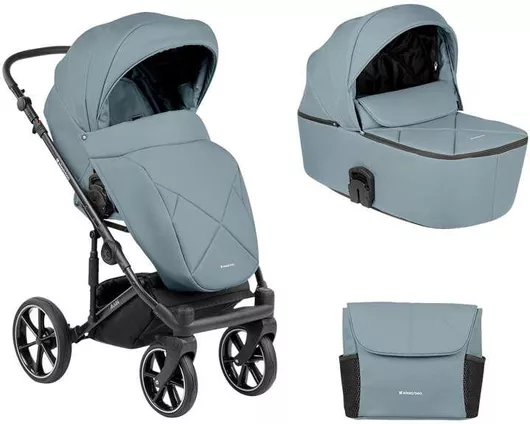 Καρότσι 2 σε 1 Μωρού KikkaBoo Amani από Νεογέννητο Mint