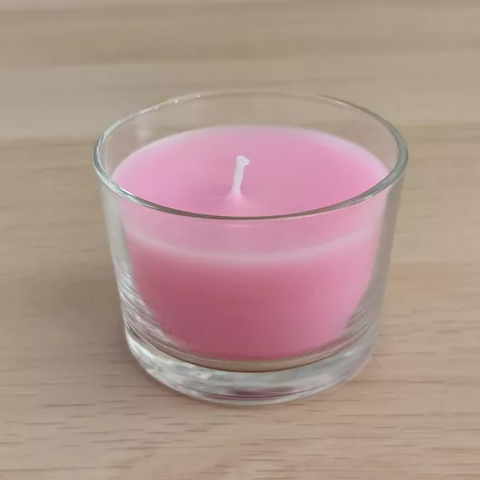 Αρωματικό Κερί σε Βάζο 8x5.6cm Ροζ