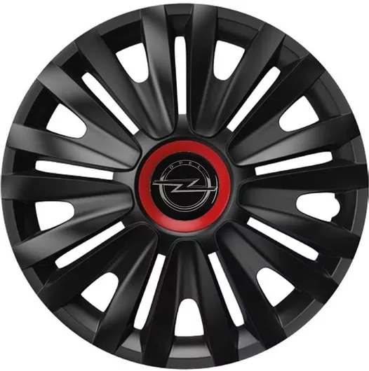 Τάσια Αυτοκινήτου Versaco 15"Royal RR CBX με Σήμα Opel Σετ 4τμχ Μαύρο