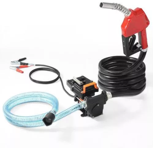 Αντλία Μεταφοράς Καυσίμου VEVOR 12V 15 GPM 1/4 HP με Αυτόματο Ακροφύσιο Πετρελαίου