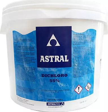Χλώριο Πισίνας Astral Pool σε Κόκκους Δίχλωρο 10kg