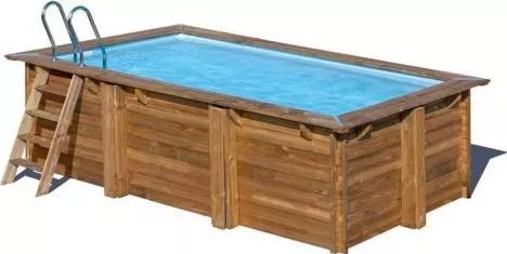 Πισίνα Εδάφους Gre Marbella Οικογενειακή Ξύλινη 427x277x119cm