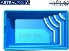 Πισίνα Εδάφους Astral Pool Spa Ypsilon Οικογενειακή Πολυεστερική 400x250x125cm