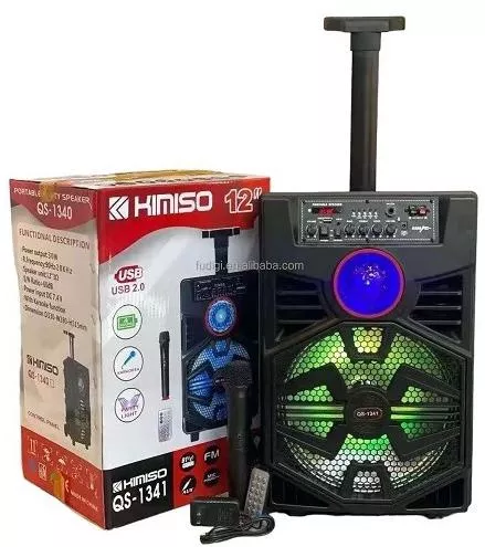 Σύστημα Κaraoke QS-1341 με Ασύρματα Μικρόφωνα Mαύρο