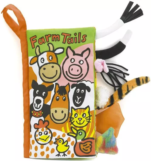 Βρεφικό Παιχνίδι Δραστηριοτήτων Jellycat Farm Tails για Νεογέννητα