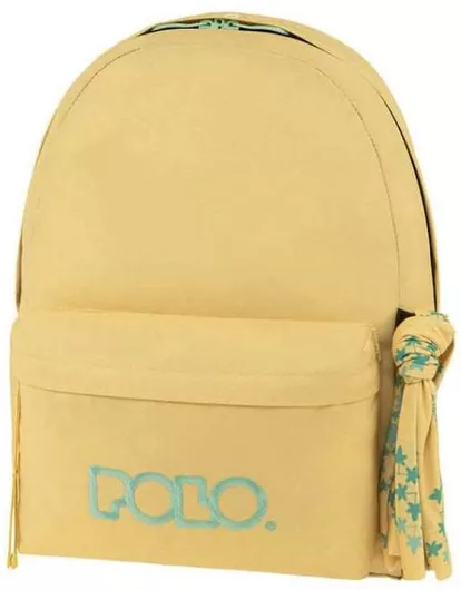Σχολική Τσάντα Δημοτικού Πλάτης Polo Original Scarf Κίτρινο