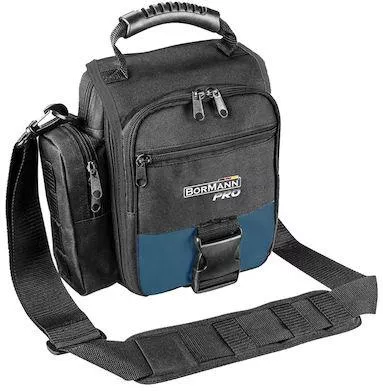 Τσάντα Εργαλείων Bormann Pro BTB3020 Χειρός 19x25cm με 7 Θήκες Μαύρο / Μπλε