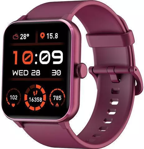 BlackView R50 45mm Smartwatch με Παλμογράφο Claret