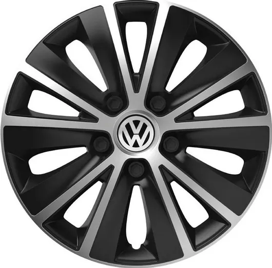 Τάσια Αυτοκινήτου Versaco Rapide με Σήμα Volkswagen 13" Σετ 4τμχ Μαύρο / Χρώμιο