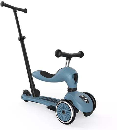 Παιδικό Πατίνι Scoot and Ride Τρίτροχο Πολυορφικό με Κάθισμα για 12+ Μηνών Γαλάζιο