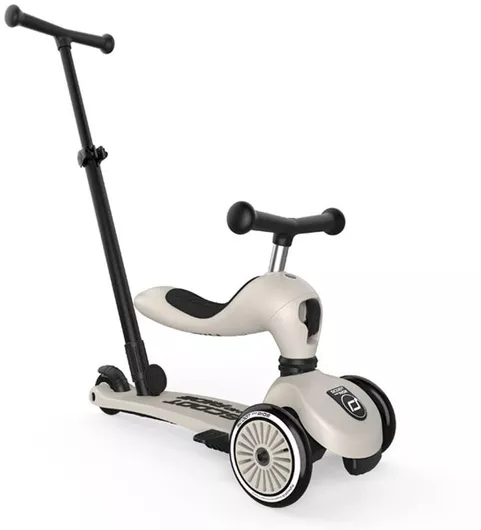 Παιδικό Πατίνι Scoot and Ride Τρίτροχο Πολυορφικό με Κάθισμα για 12+ Μηνών Γκρι