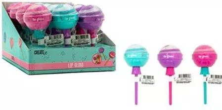 Παιχνίδι Ομορφιάς Create It Candy Lip Gloss Lollipop για 6+ Ετών με Τυχαία Επιλογή Σχεδίου