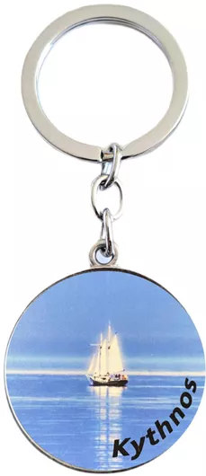 Μπρελόκ best gifts Καραβάκι / Κύθνος 8cm Μπλε