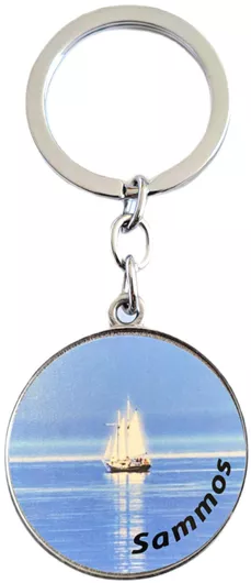 Μπρελόκ best gifts Καραβάκι / Σάμος 8cm Μπλε