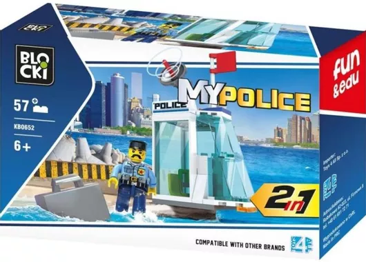 Τουβλάκια Blocki My Police Σετ 57τμχ για 6+ Ετών