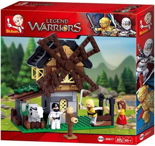 Τουβλάκια Sluban Legend Warriors Windmill Σετ 291τμχ για 6+ Ετών