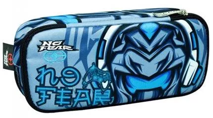 Σχολική Κασετίνα Back Me Up No Fear Avatar 2024 Διπλή Βαρελάκι / Οβάλ Μπλε