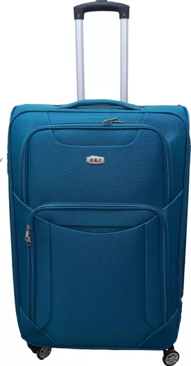 Βαλίτσα Ταξιδίου Felbags Μεσαία Υφασμάτινη Ύψους 67cm με 4 Ρόδες Πράσινο