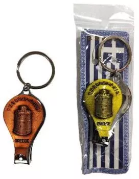 Μπρελόκ Λευκός Πύργος Ανοιχτήρι 14cm Πολύχρωμο