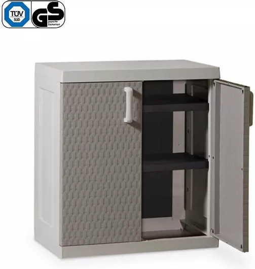 Ντουλάπα TOOMAX FASHION ITALY XXL Πλαστική 89x54x96cm 16.5kg με 2 Εσωτερικά Ράφια-3 Χώρους MAX Αντοχή 120kg