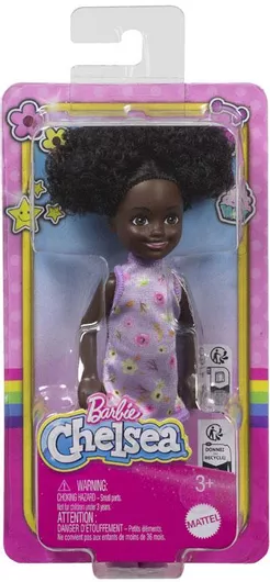 Κούκλα Mattel Barbie Chelsea & Friends Κοριτσάκι με Σγουρά Μαύρο Μαλλιά για 3+ Ετών