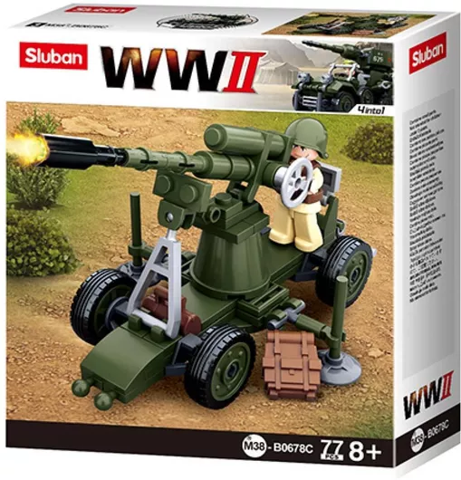 Τουβλάκια Sluban Allied Antiaircraft Gun για 8+ Ετών Σετ 138τμχ