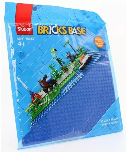 Τουβλάκια Sluban Base Plate 32x32 για 4+ Ετών Μπλε