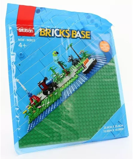 Τουβλάκια Sluban Base Plate 32x32 για 4+ Ετών Πράσινο