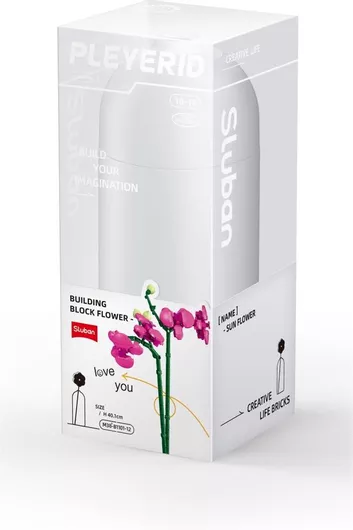Τουβλάκια Sluban Pleyerid: Ορχιδέα Πεταλούδα για 10+ Ετών Σετ 253τμχ