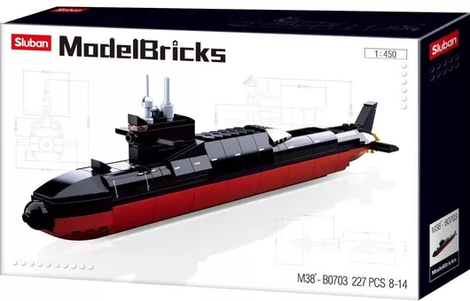 Τουβλάκια Sluban Strategic Submarine για 8+ Ετών Σετ 227τμχ