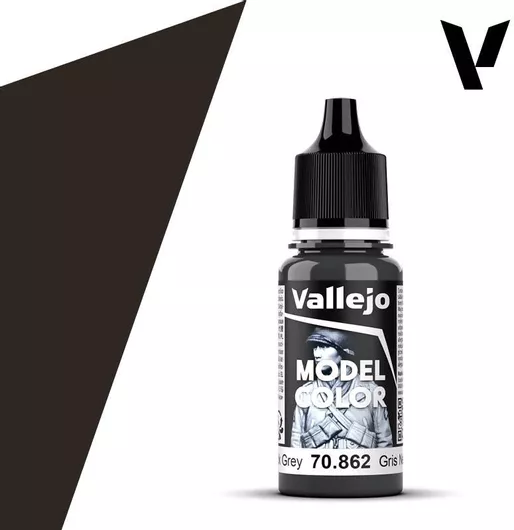 Χρώμα Μοντελισμού Acrylicos Vallejo Model Color 18ml Μαύρο / Γκρι