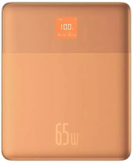 Baseus Blade2 Power Bank 12000mAh 65W με 2 Θύρες USB-C Sandstone Orange