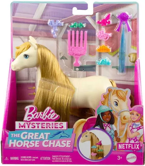 Σετ Mattel Barbie Mysteries The Great Horse Chase Pony Tornado Άλογο Ξανθά Μαλλιά για 3+ Ετών
