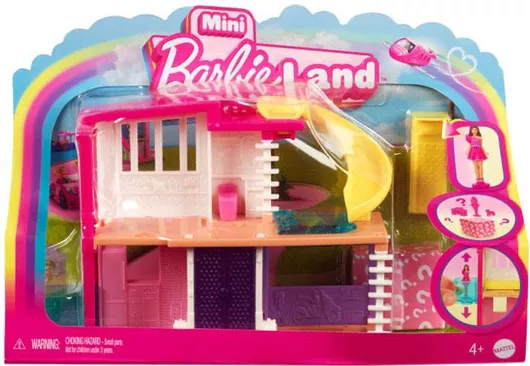 Σετ Mattel Barbie Mini Barbieland Mini Dreamhouse & Mini Doll για 4+ Ετών