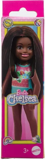 Κούκλα Mattel Barbie Τσέλσι & Φίλες Beach Doll with Dark Skin για 3+ Ετών