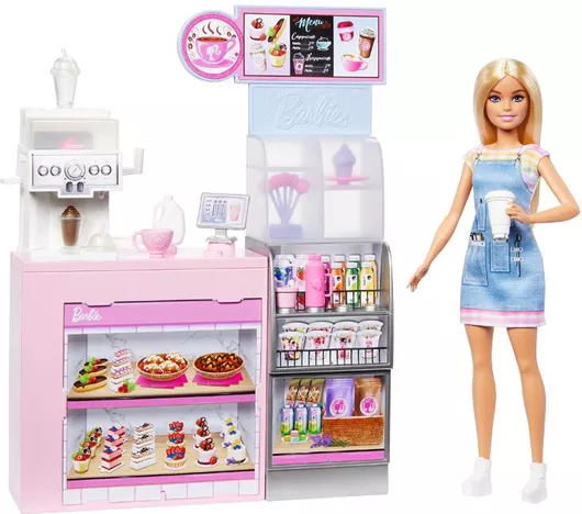 Σετ Mattel Barbie Νέα Καφετέρια με Κούκλα HXN94 για 3+ Ετών