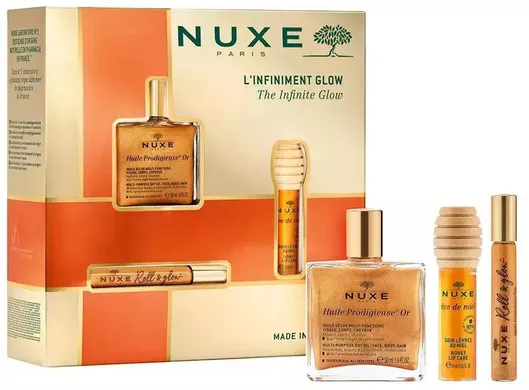 Σετ Περιποίησης Nuxe The Infinite Glow για Λάμψη με Lip Balm & Λάδι Σώματος 3τμχ