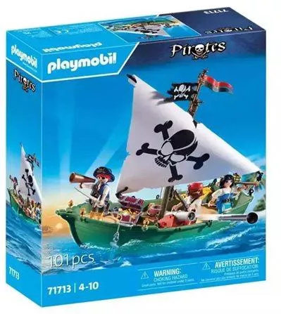Playmobil Πειρατικό Πλοιάριο #71713 για 4+ Ετών