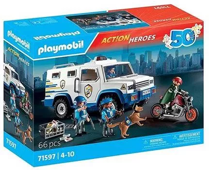 Playmobil Action Heroes Όχημα Χρηματοαποστολής #71597 για 4+ Ετών