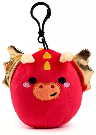Μπρελόκ Puckator Squishy Dragon από Ύφασμα Κόκκινο