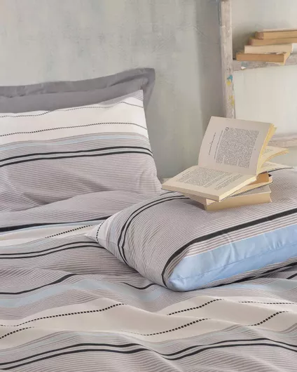 Σετ Μαξιλαροθήκες Rythmos με Φάσα Gaspar Gaspar 50x70cm 2τμχ Γαλάζιο