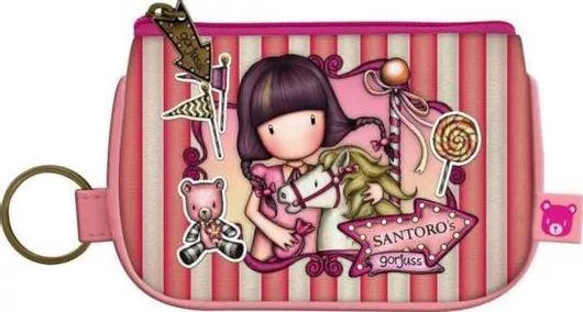 Μπρελόκ Santoro Gorjuss Fairground 11108039 με Φερμουάρ Ροζ