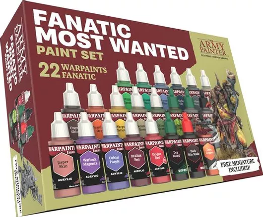 Σετ Χρώμα Μοντελισμού The Army Painter Fanatic Most Wanted 22τμχ / 18ml Πολύχρωμο