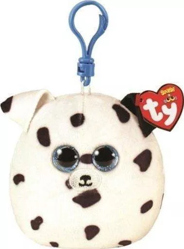 Μπρελόκ TY Mascot Squish-a-Boos Σκύλος Δαλματίας Fetch 8.5cm