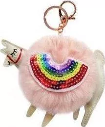 Μπρελόκ Incood Alpaca Pompom από Ύφασμα Ροζ