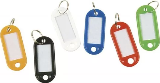 Μπρελόκ QConnect 50x22mm Σετ 100τμχ Μπλε