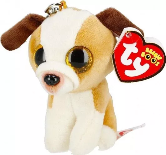Μπρελόκ TY Beanie Boos Hugo Βελούδινο Σκυλάκι 10cm