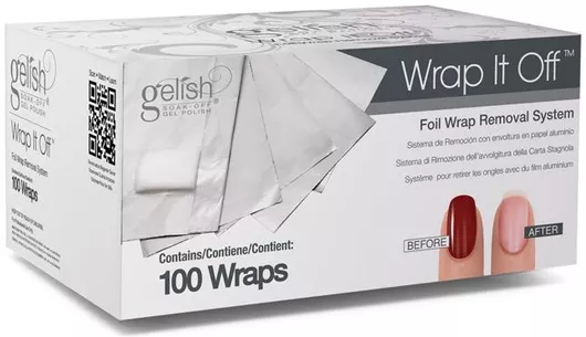 Χαρτάκι Νυχιών Gelish Wrap It Of Kit Σετ 100τμχ